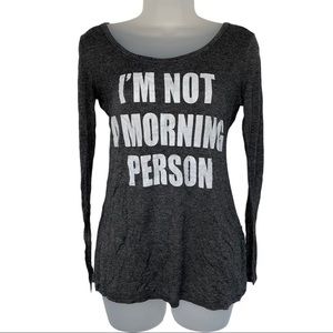 "I'm Not a Morning Person" Long Sleeve PJ Sleep